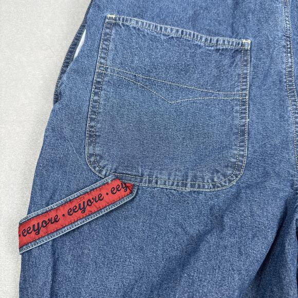 NWT The Disney Store Eeyore Thanks For Noticin’ Me Denim Overalls Women’s Medium - Picture 12 of 16